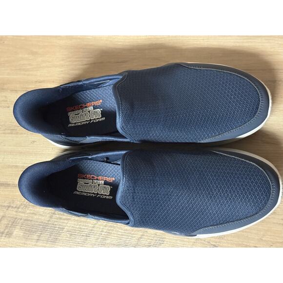 Skechers Men’s Equalizer Swift Fit Slip-On Sneakers Size 10.5 Navy - Picture 6 of 9